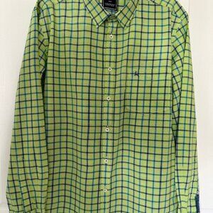 Green Plaid full sleeve button down casual shirt